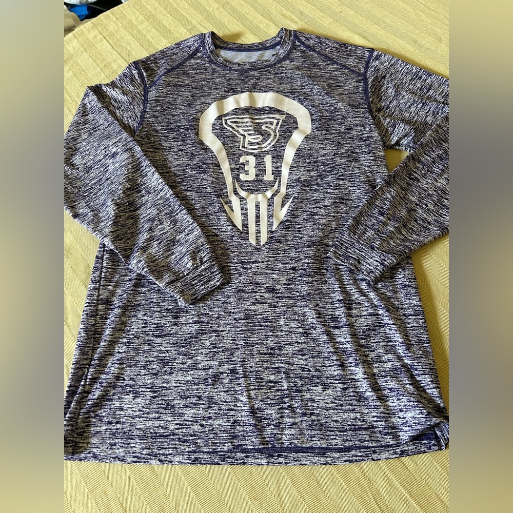 Purple Patterned Men's Sweatshirt
